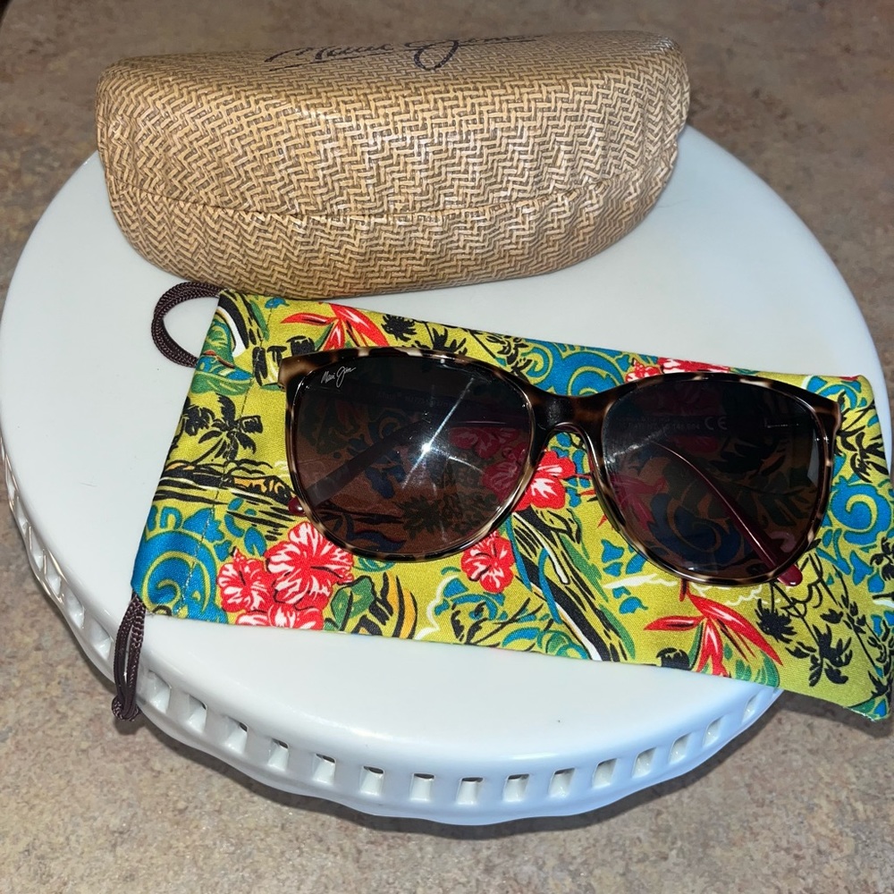 Polarized Maui Jim 723 Ocean Tortoise Pink w/ Maui Rose Polarized Gradient 🕶️